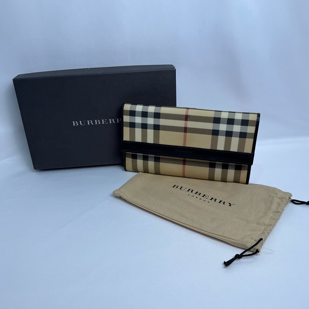 Burberry Checkered Nova Check Pattern Continental… - image 1